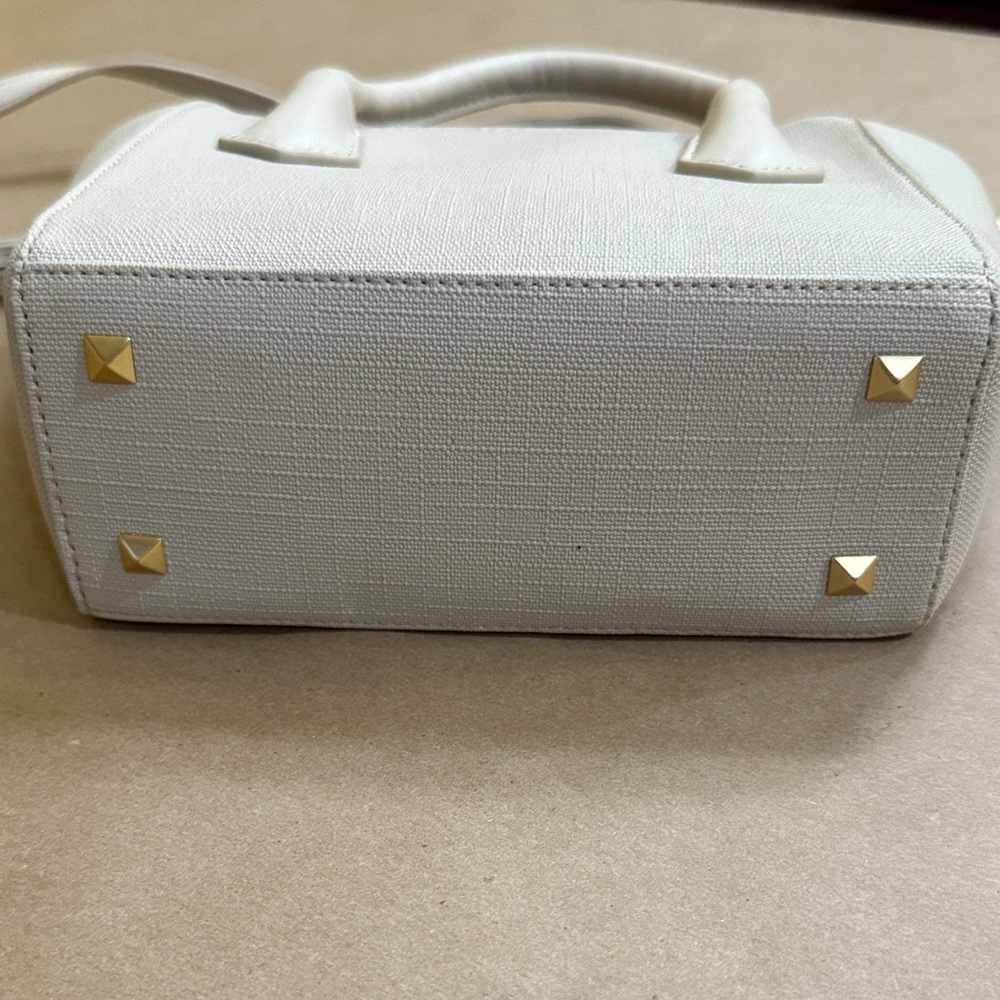 Retired Dagne Dover Tiny Tote in Linen Women's Handbag - Picture 15 of 16